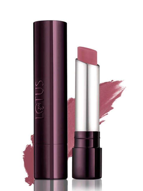 

Lotus Herbals Sustainable Proedit Silk Touch Matte Lip Color - Cherry Berry 4.2 g, Pink