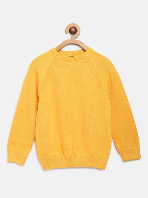

LC Waikiki Boys Yellow Solid Pullover Sweater