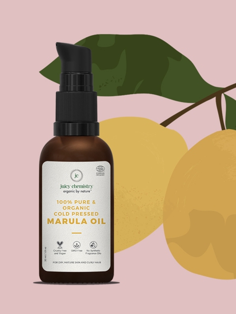 

Juicy Chemistry 100% Pure and Organic Cold Pressed Marula Carrier Oil, Brown