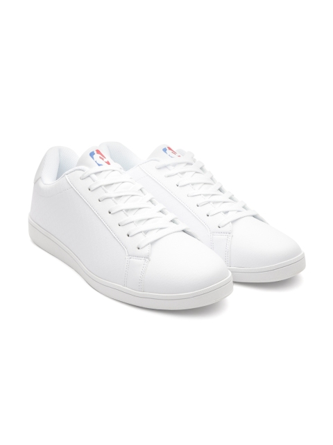 

NBA Men White Solid Sneakers