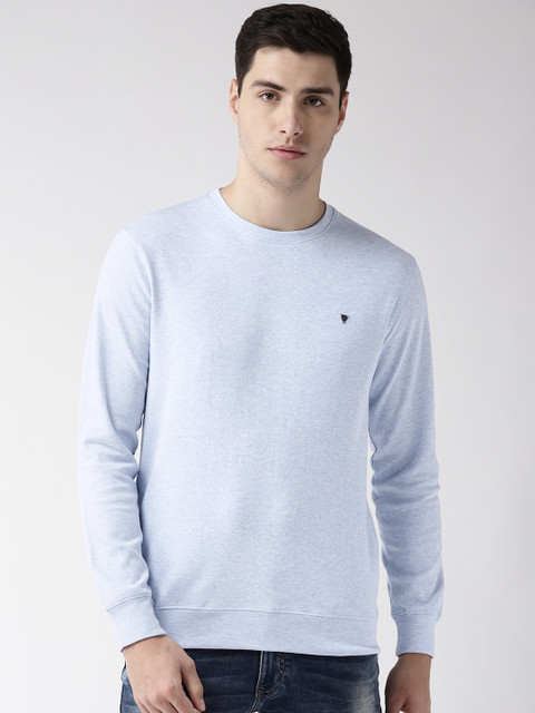 

Richlook Men Blue Solid Sweatshirt