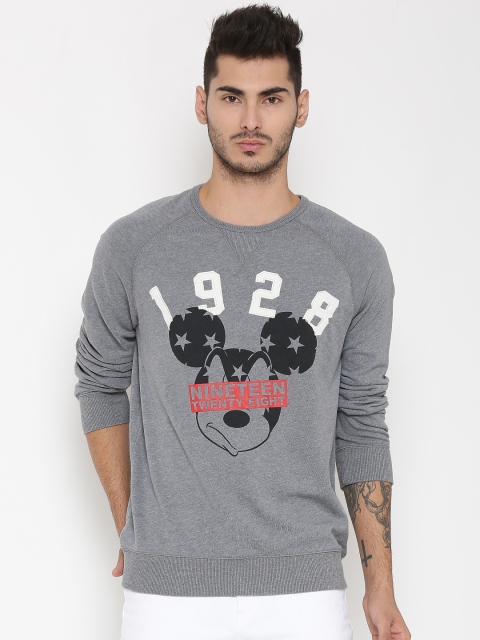 

Celio Men Grey Micky Mouse Printed Sweatshirt