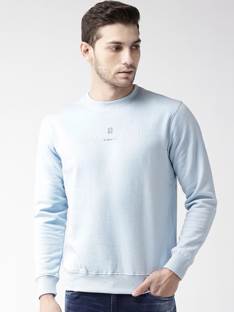 

Richlook Men Blue Solid Sweatshirt