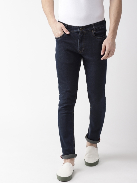 

Richlook Men Navy Blue Slim Fit Mid-Rise Clean Look Jeans
