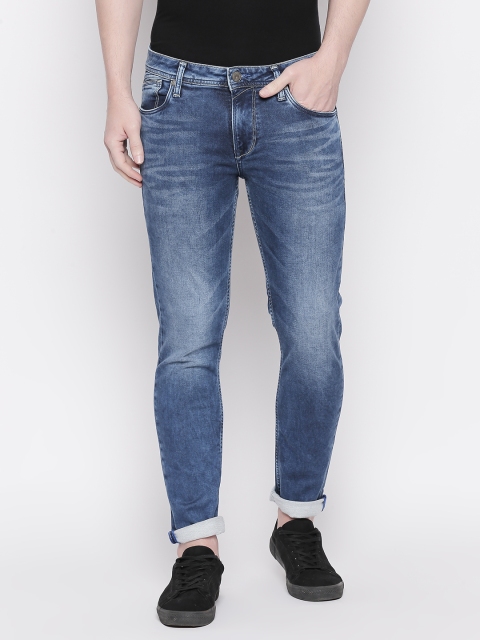 

Killer Men Navy Blue Slim Fit Mid-Rise Clean Look Stretchable Jeans