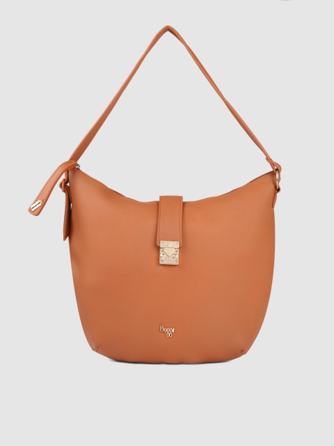 

Baggit Tan Brown Solid Hobo Bag