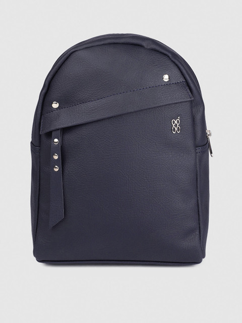 

Baggit Women Navy Blue Solid Backpack