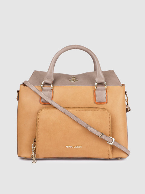 

Baggit Brown Solid Handheld Bag