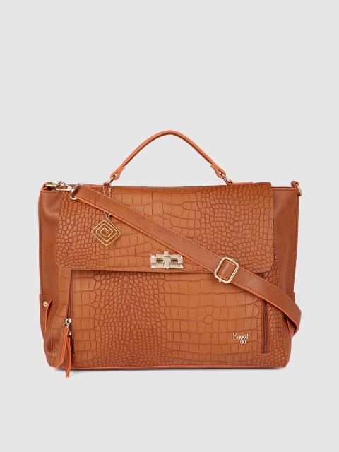 

Baggit Brown Textured Satchel