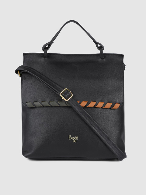 

Baggit Black Solid Sling Bag