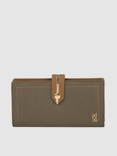 

Baggit Women Brown Solid LWXE GOTE PAULINE Two Fold Wallet