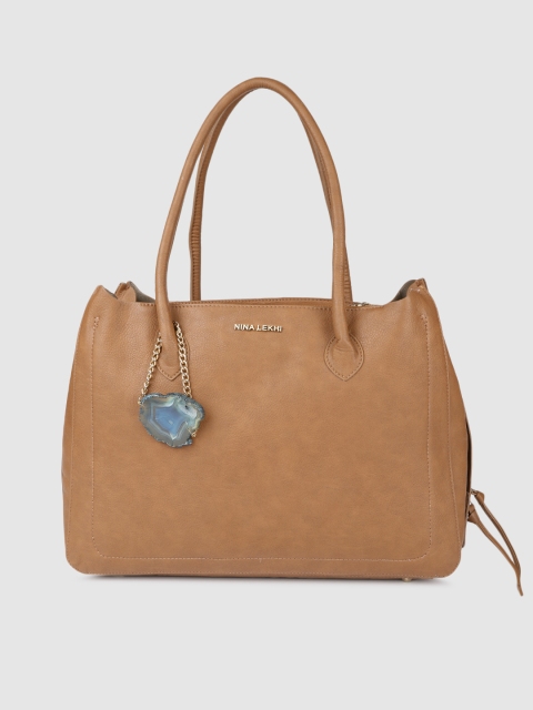 

Baggit Tan-Brown Solid Shoulder Bag