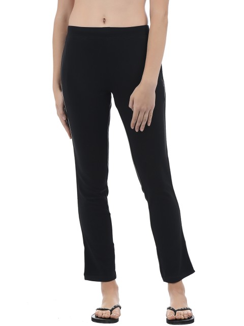

Sweet Dreams Women Black Solid Lounge Pants