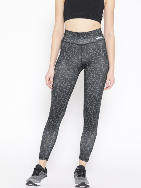 

Sweet Dreams Women Grey Printed Workout Tights