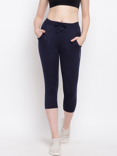 

Sweet Dreams Women Navy Blue Solid Regular Fit Capris