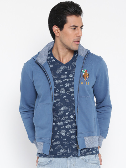

U.S. Polo Assn. Denim Co. Blue Hooded Sweatshirt