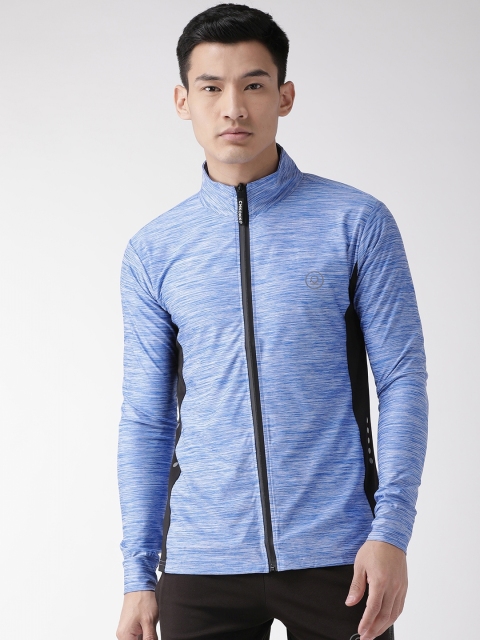 

Chkokko Men Blue Self Design Lightweight Training Jacket