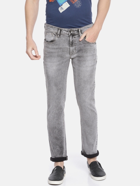 

Pepe Jeans Men Grey Jac Vapour Regular Fit Low-Rise Clean Look Jeans
