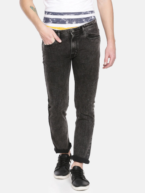 

Pepe Jeans Men Black MAXWELL VAPOUR Skinny Fit Low-Rise Clean Look Stretchable Jeans