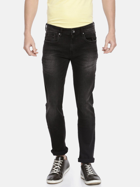 

Pepe Jeans Men Black Alva Vapour Regular Fit Low-Rise Clean Look Jeans
