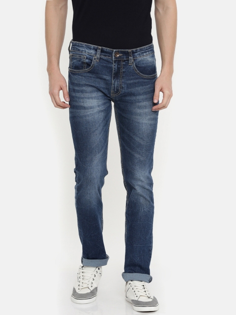 

Pepe Jeans Men Blue Brent Vapour Slim Fit Low-Rise Clean Look Stretchable Jeans