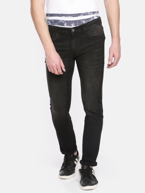 

Pepe Jeans Men Black JAMES VAPOUR Slim Fit Low-Rise Clean Look Stretchable Jeans