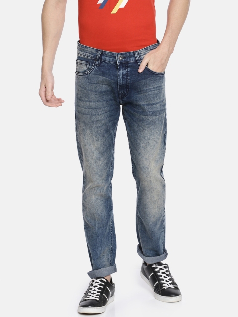 

Pepe Jeans Men Blue Vapour Slim Fit Low-Rise Clean Look Stretchable Jeans