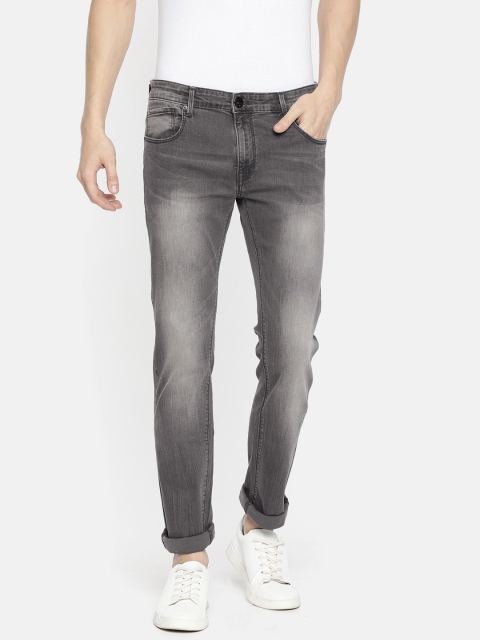 

Pepe Jeans Men Grey Teller Vapour Regular Fit Mid-Rise Clean Look Stretchable Jeans