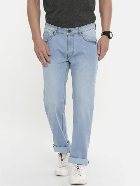 

Pepe Jeans Men Blue David Holborne Regular Fit Mid-Rise Clean Look Stretchable Jeans