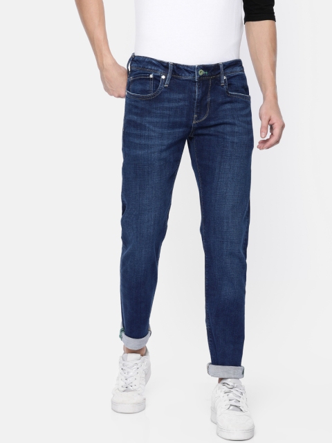 

Pepe Jeans Men Blue Hatch Slim Fit Low-Rise Clean Look Stretchable Jeans
