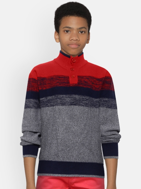 

Gini and Jony Boys Black & White Striped Pullover Sweater