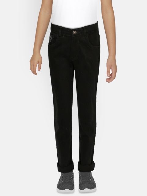 

Palm Tree Boys Black Slim Fit Mid-Rise Clean Look Stretchable Jeans