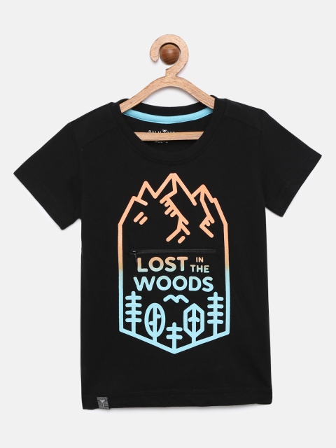 

Palm Tree Boys Black Printed Round Neck T-shirt