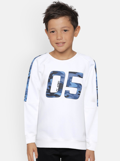 

Palm Tree Boys White Printed Sweatshirt