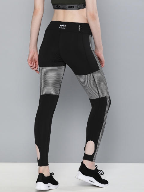 

HRX by Hrithik Roshan Black Women Rapid dry Mid Rise Skinny Fit Training Tights