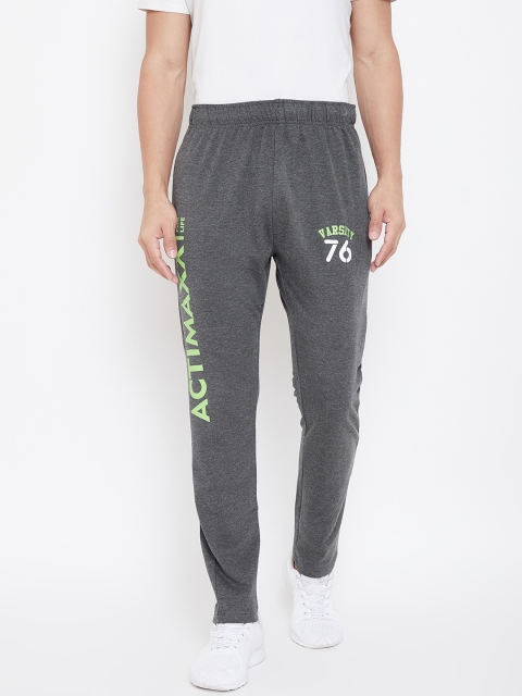 

ACTIMAXX Men Charcoal Grey Solid Tapered Fit Signature Track Pant