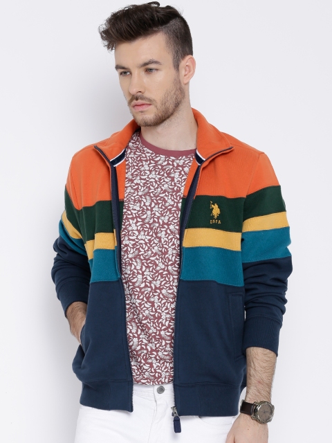 

U.S. Polo Assn. Multicoloured Panelled Sweatshirt, Multi