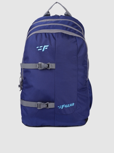 

F Gear Unisex Navy Blue Solid Berkely Laptop Backpack
