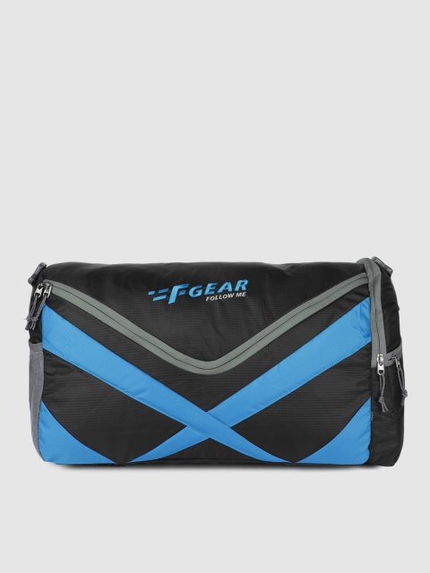 

F Gear Unisex Black & Blue Printed X Gym Duffel Bag