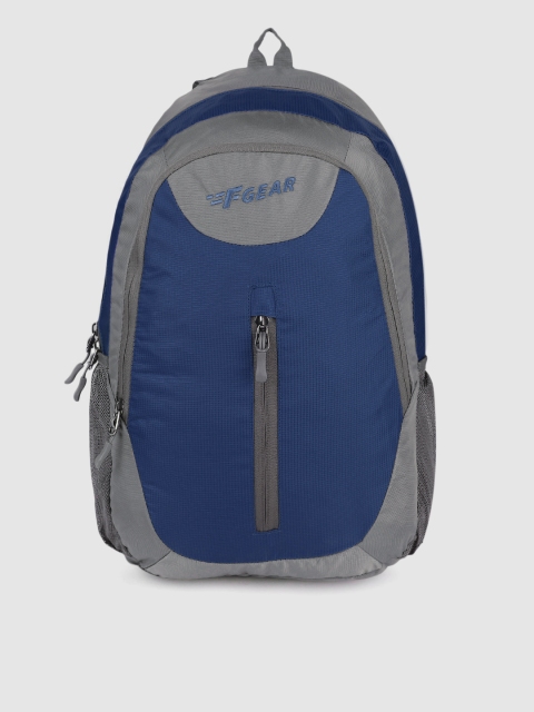 

F Gear Unisex Navy Blue & Grey Solid Arsenal Backpack