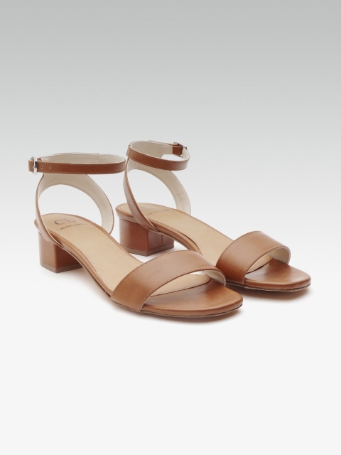 

Carlton London Women Tan Brown Mid-Top Solid Heels