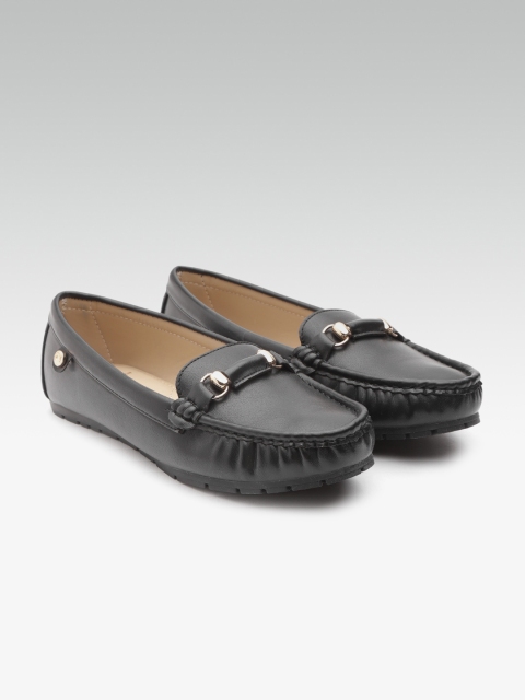 

Carlton London Women Black Solid Loafers