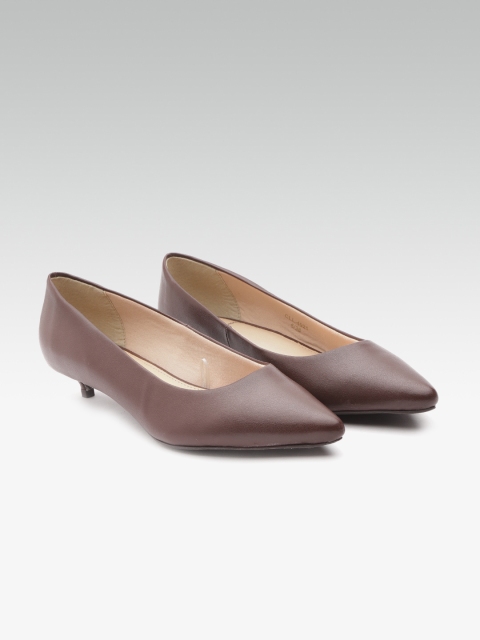 

Carlton London Women Coffee Brown Solid Pumps