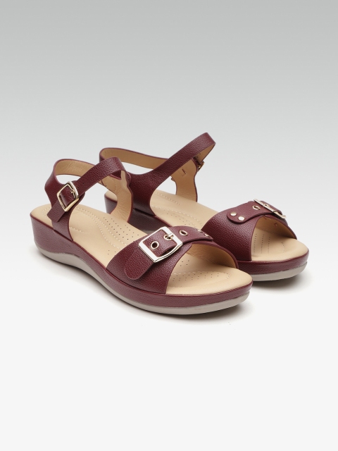 

Carlton London Women Burgundy Solid Comfort Heels