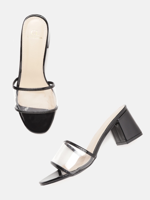 

Carlton London Women Transparent Solid Block Heels