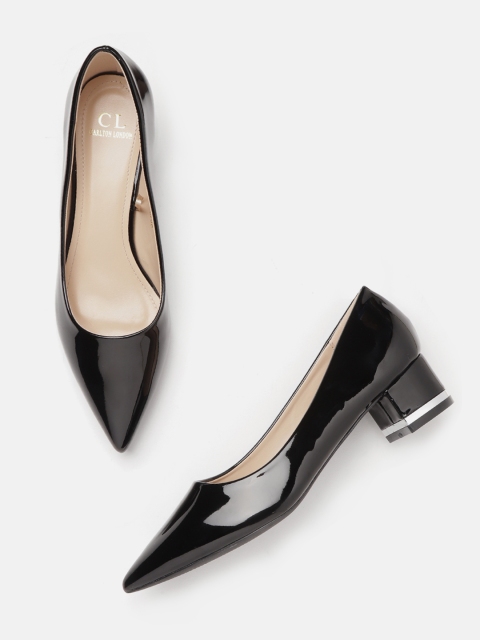 

Carlton London Women Black Solid Pumps