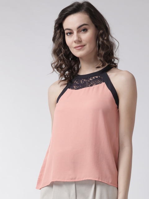 

Rue Collection Women Pink Solid Top