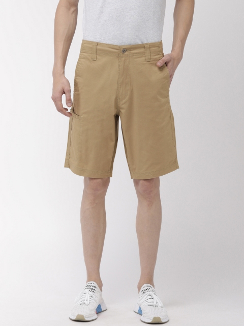 

Denizen From Levis Men Beige Solid Regular Fit Cargo Shorts