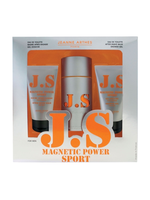 

Jeanne Arthes Men JS Magnetic Sport Gift Set, Silver
