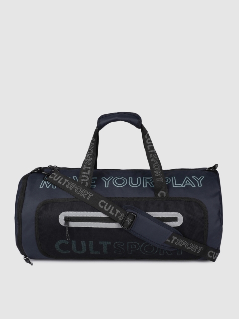 

Cultsport Unisex Navy Blue Printed Duffel Bag